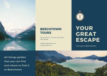 Free, printable, customizable travel brochure templates | Canva