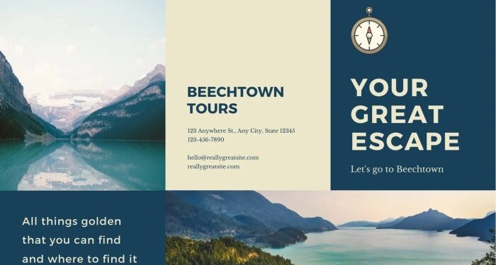 Free, printable, customizable travel brochure templates | Canva